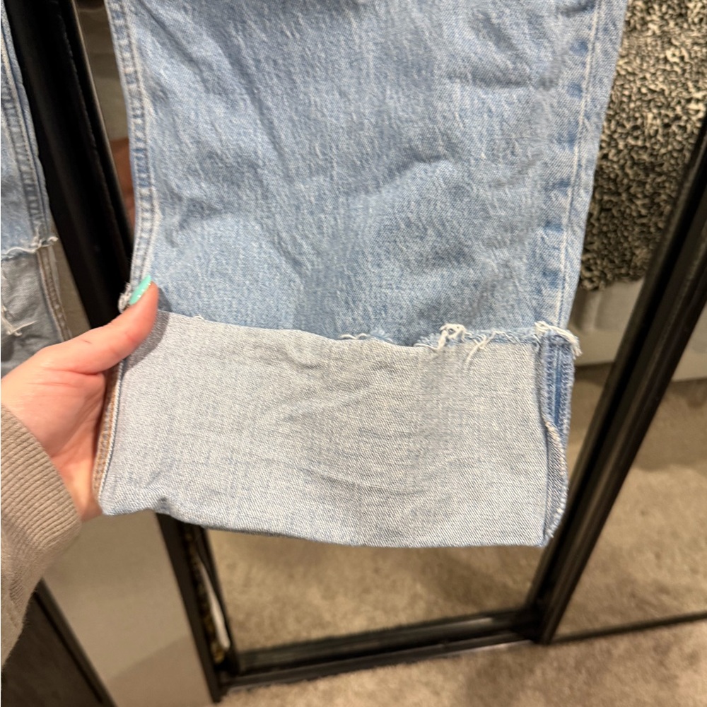 Abercrombie & Fitch Light Blue Straight-Leg Jeans - Picture 2 of 4